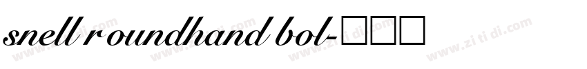 snell roundhand bol字体转换